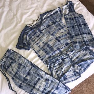 Lucky brand four piece matching Pj set